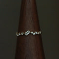 925 Sterling Silver Geometric Rectangle Clear Zircon Rings for Women Minimalist Exquisite Temperament Finger Ring