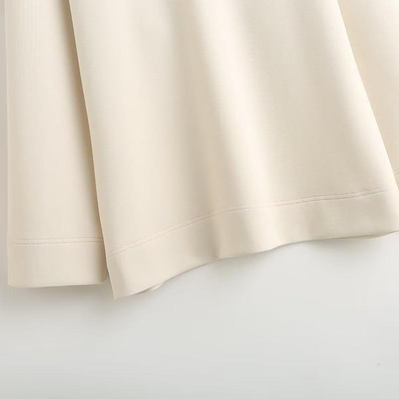 New autumn and winter loose casual hoodie versatile white ribbed high neck sports shirt