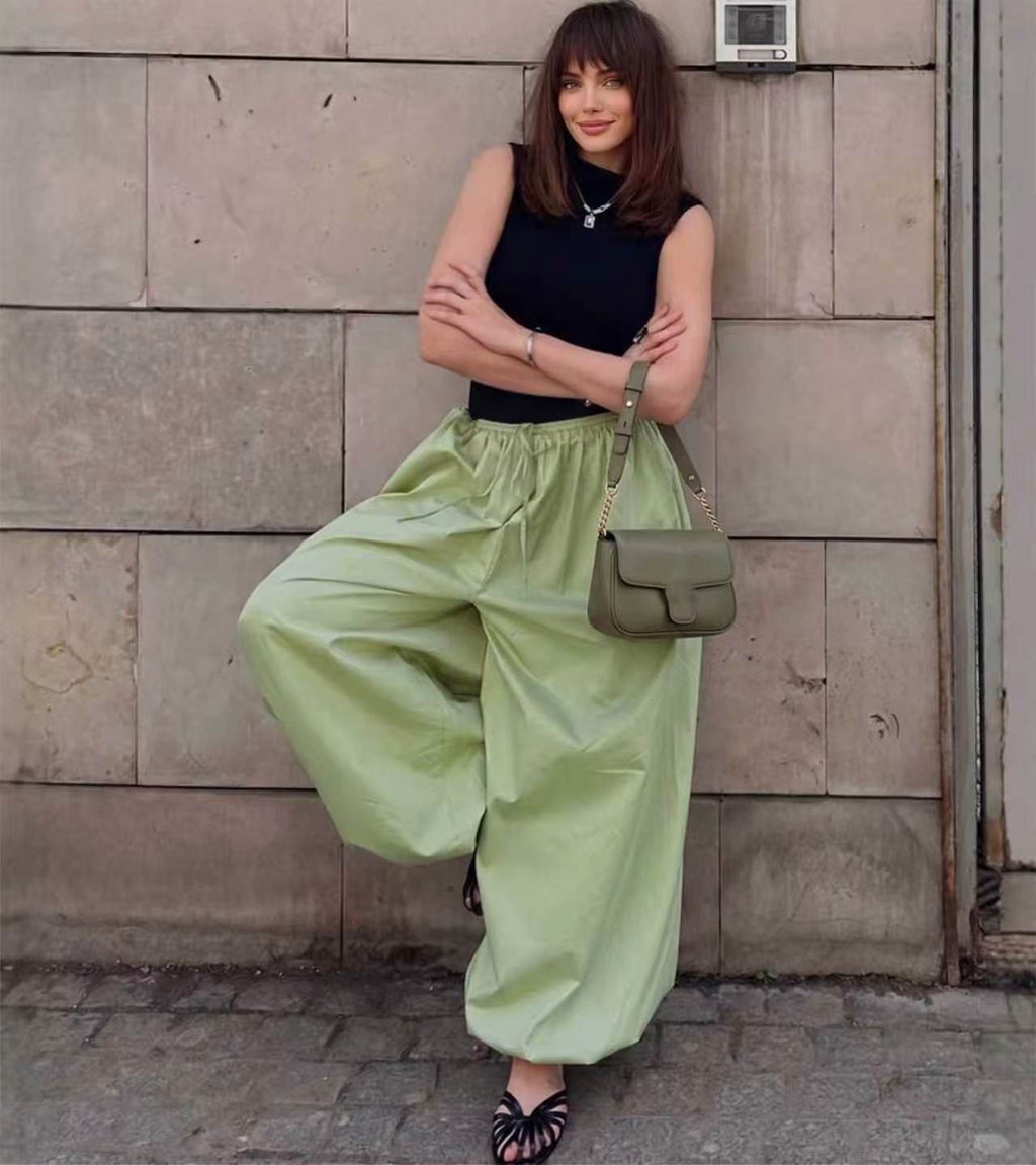Casual sports lazy balloon shaped pants