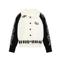 Sleeve note line design sweater