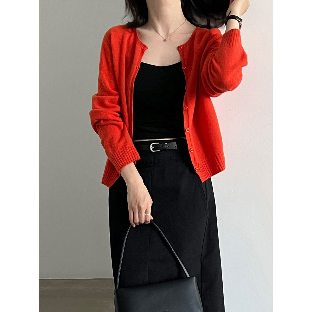 Quality~Cashmere Knit Cardigan for Women  Old Money Look, Soft and Cozy Wool Sweater Coat