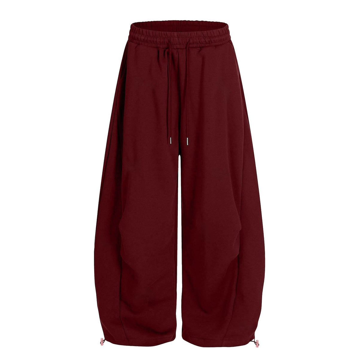 Women's Solid Color Drapey Wide Leg Pants, Loose Fit Casual Lightweight Trousers
