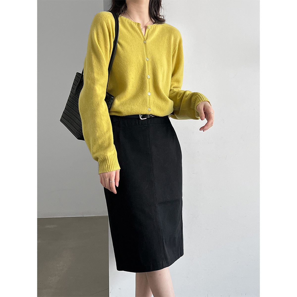 Quality~Cashmere Knit Cardigan for Women  Old Money Look, Soft and Cozy Wool Sweater Coat