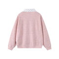 Polk collar sloping front hoodie