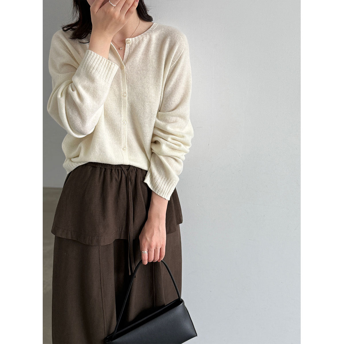 Quality~Cashmere Knit Cardigan for Women  Old Money Look, Soft and Cozy Wool Sweater Coat