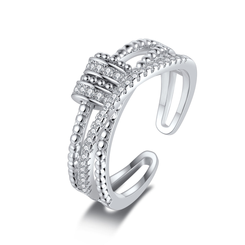 Rotating Ring Female Fashion Personality Ins Trendy Japanese Fashion Bounce Di Finger Rotating Ring