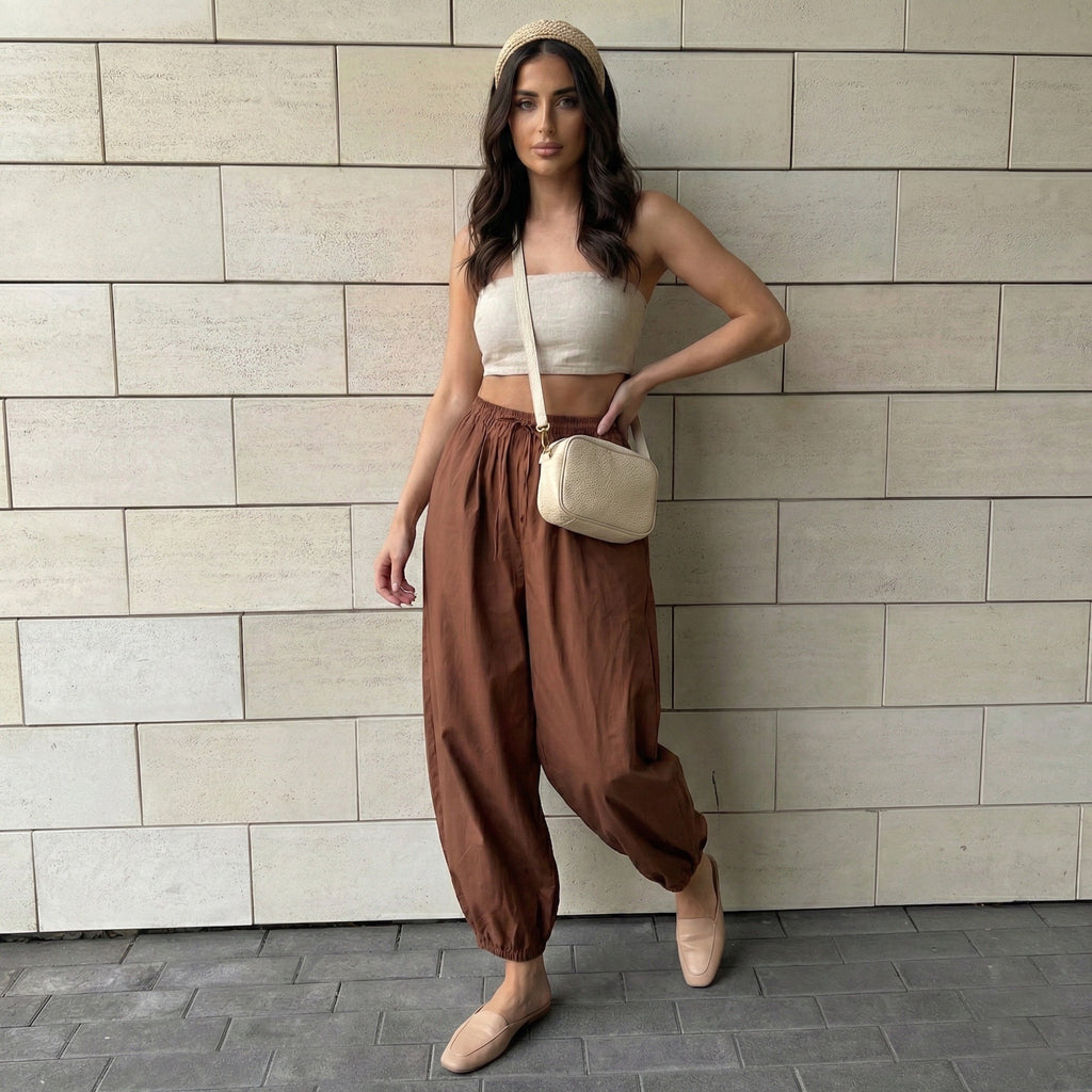 Casual sports lazy balloon shaped pants