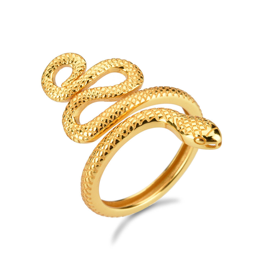 S925 Sterling Silver Multi-Ring Snake Open Ring Finger Ring