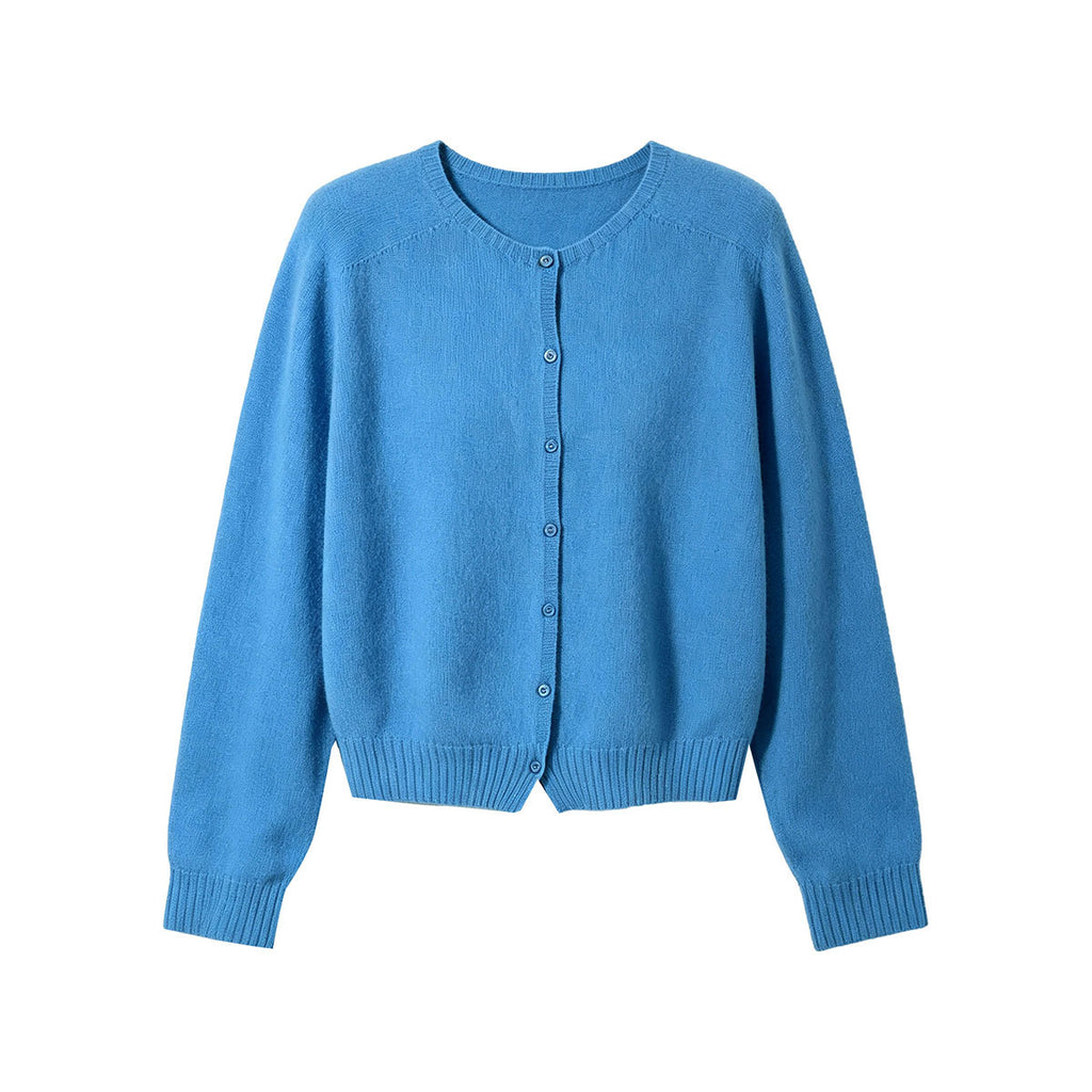 Quality~Cashmere Knit Cardigan for Women  Old Money Look, Soft and Cozy Wool Sweater Coat