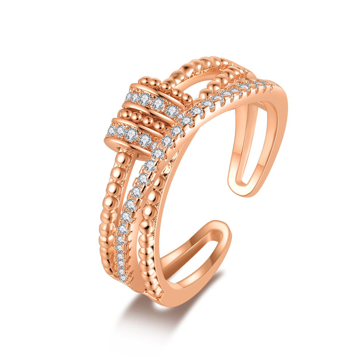 Rotating Ring Female Fashion Personality Ins Trendy Japanese Fashion Bounce Di Finger Rotating Ring