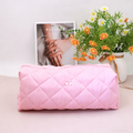 Striped makeup bag, large capacity hair dryer storage bag